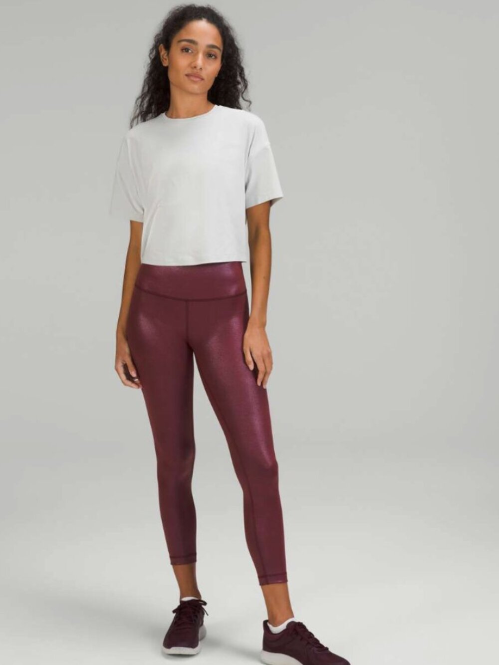 NWOT Lululemon Wunder Train High-Rise Tight in Foil